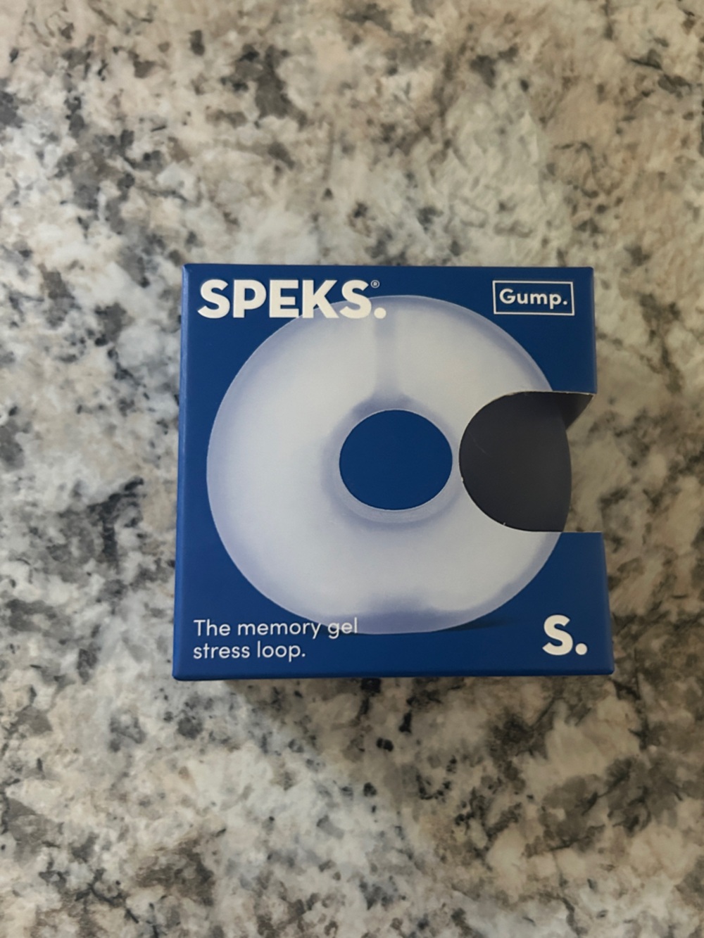 Speks Gump Loop Squishy Fidget Toy Dew Blue Memory Gel Stress Ball Loop